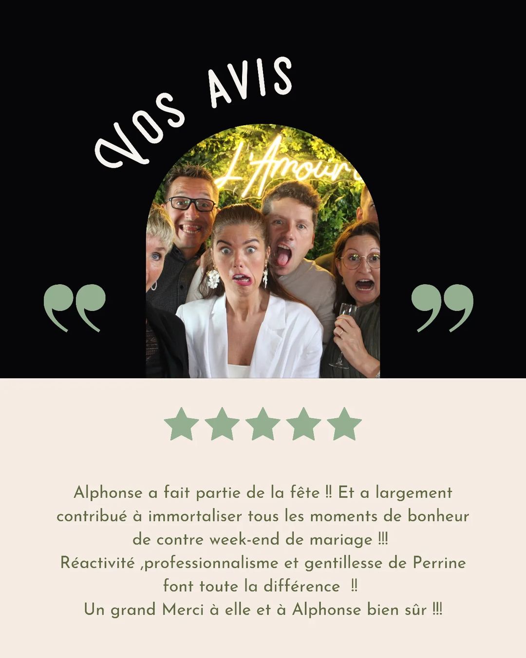 Je suis si heureuse quand je lis vos mots... 🥹✨ Heureuse de vous satisfaire ✨ Heureuse que mes phobooths vous plaise tant✨ He...